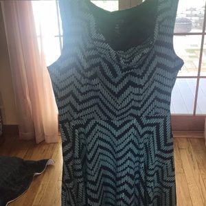 Teal and Navy Dress